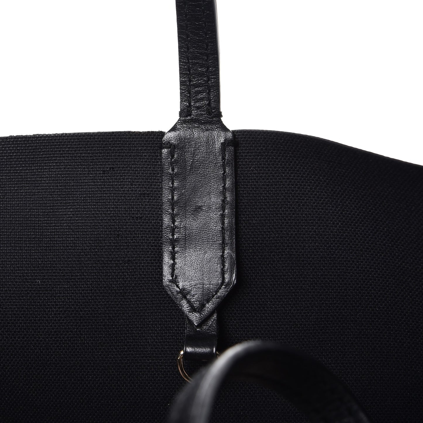Textured Coated Canvas Rottweiler Pint Large Antigona Tote Black