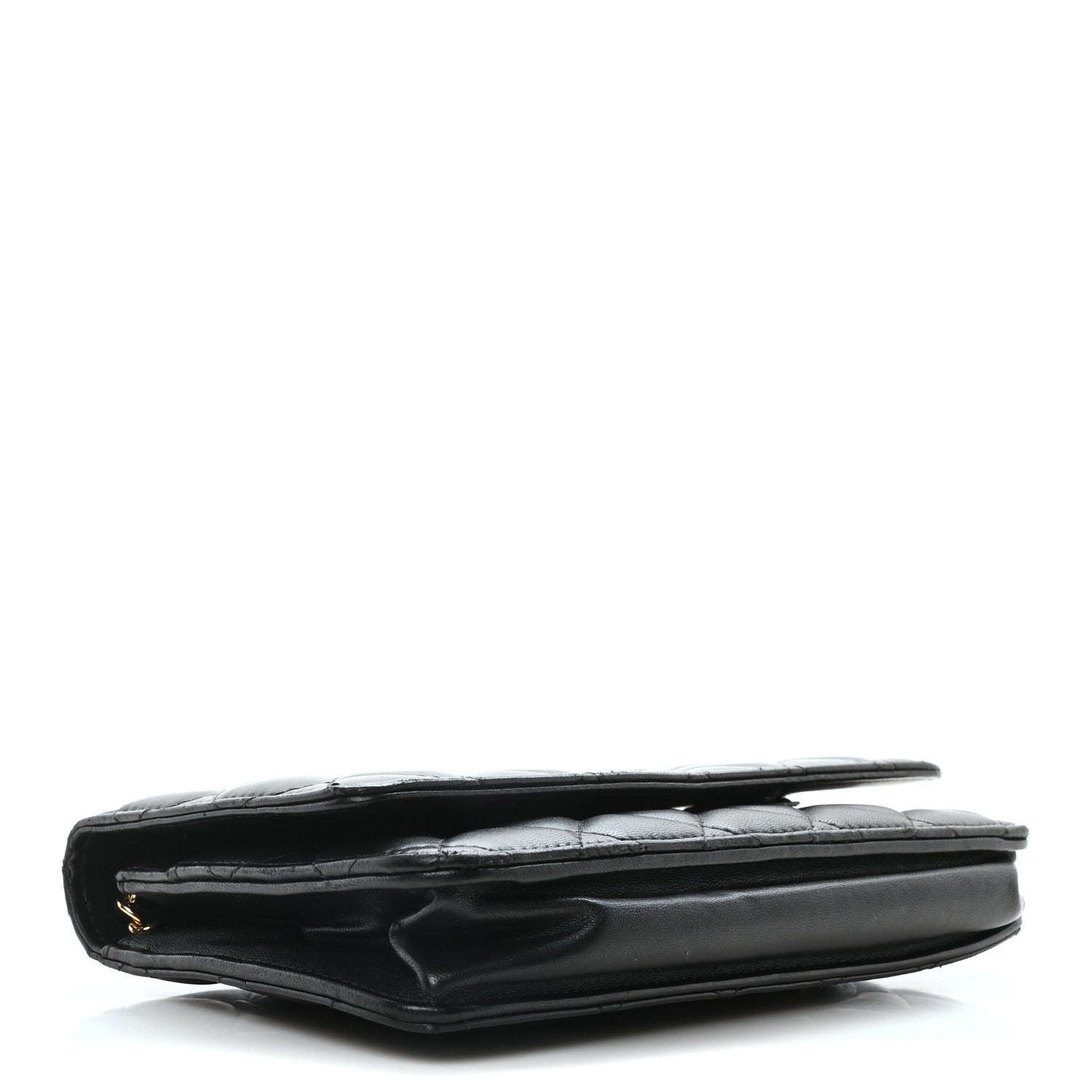 Chanel Lambskin Quilted Wallet On Chain WOC Black 4 of 10