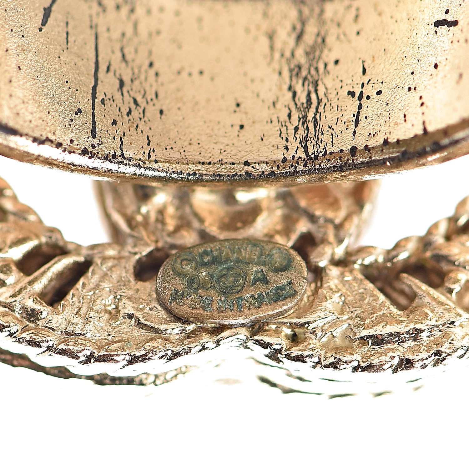 Chanel CC Logo Ring 5 Gold 4 of 6