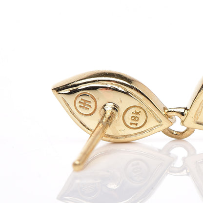 John Hardy 18K Yellow Gold Diamond Legends Naga Drop Earrings 4 of 4