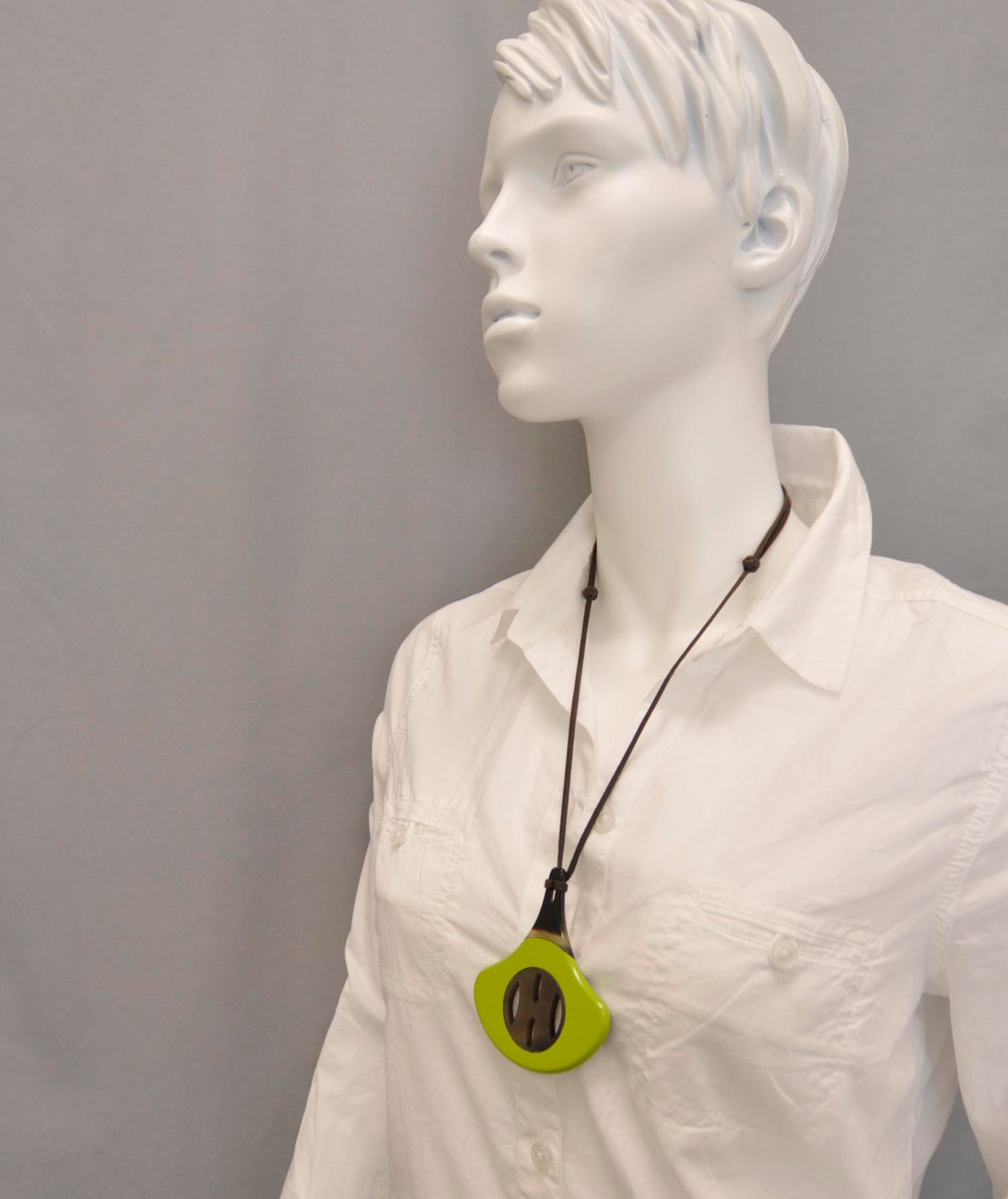 Buffalo Horn and Lacquer Necklace