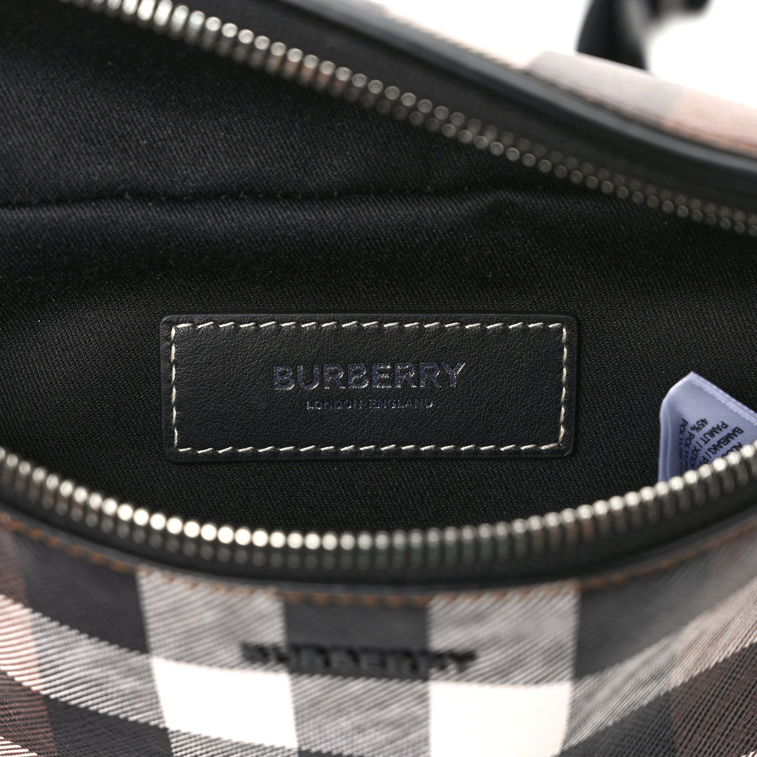 Burberry E-canvas Check Cason Bum Bag Dark Birch Brown 5 of 7
