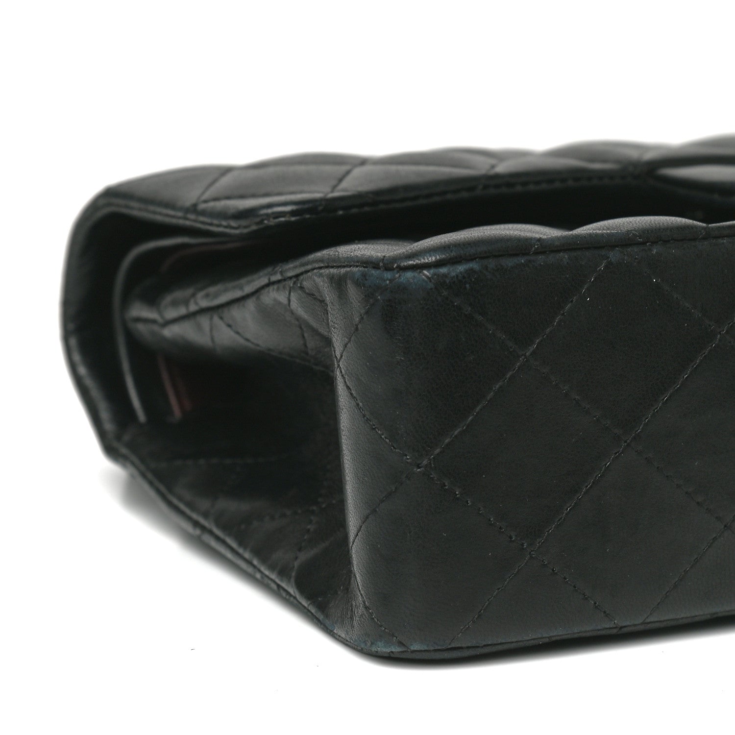 Chanel Lambskin Quilted Small Double Flap Black 8 of 10