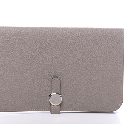 Hermes Togo Dogon Duo Wallet Gris Asphalte 10 of 10