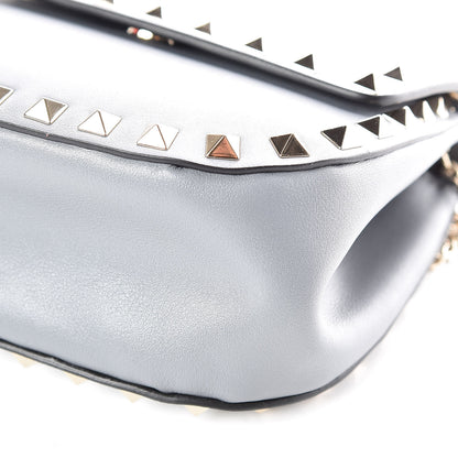 Valentino Garavani Vitello Mini Rockstud Crossbody Saddle Bag Light Stone 6 of 10