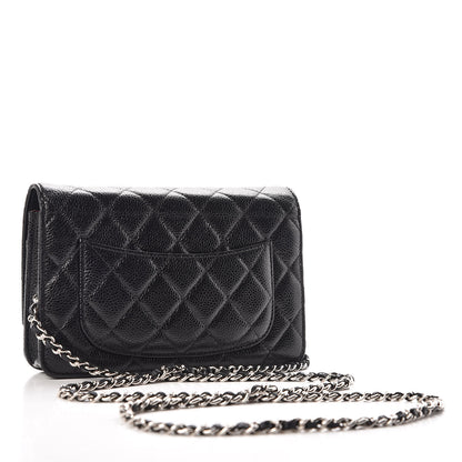 Chanel Caviar Quilted Wallet On Chain WOC Black 3 of 9
