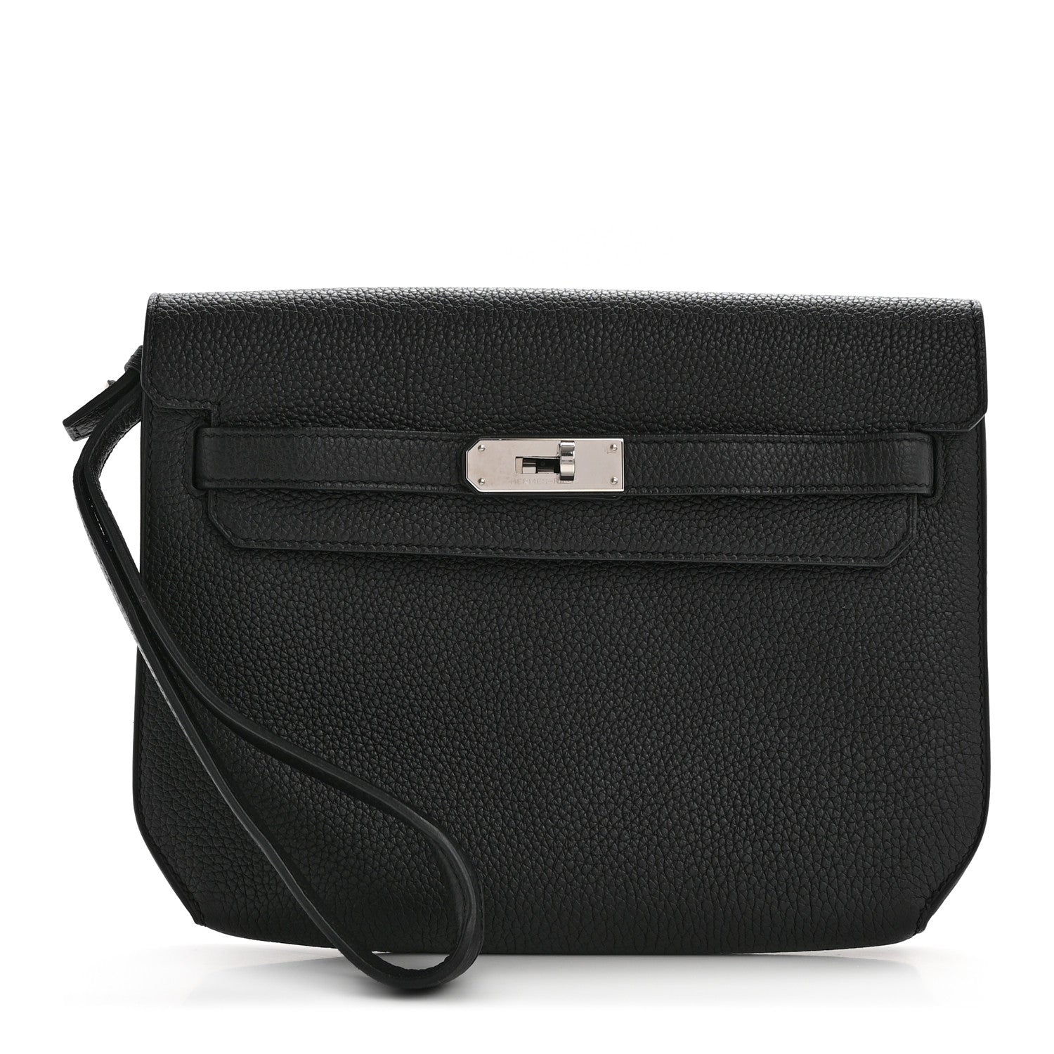 Hermes Togo Kelly Depeches 25 Pouch Black 1609492 – FASHIONPHILE