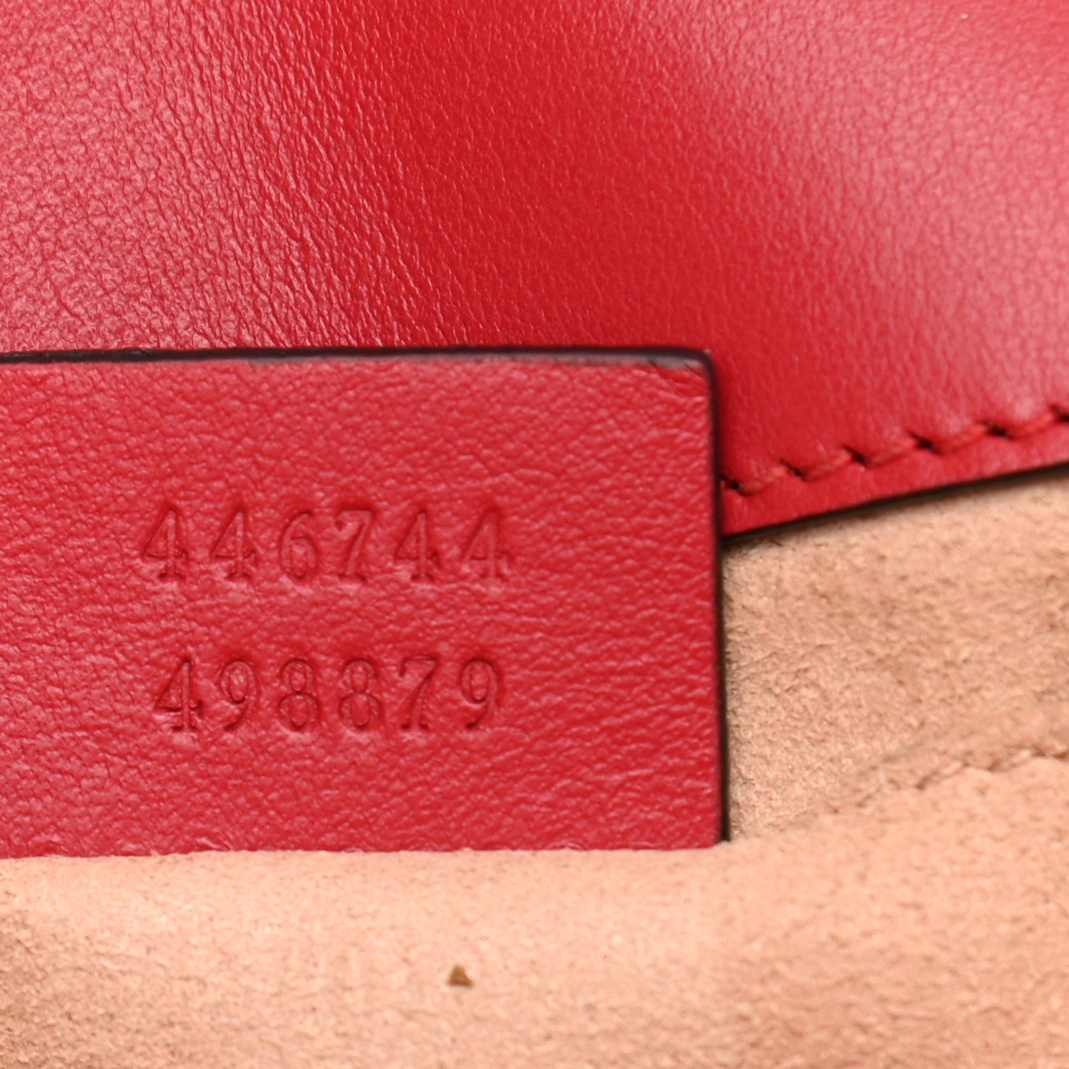 Gucci Calfskin Matelasse Mini GG Marmont Shoulder Bag Hibiscus Red 7 of 14