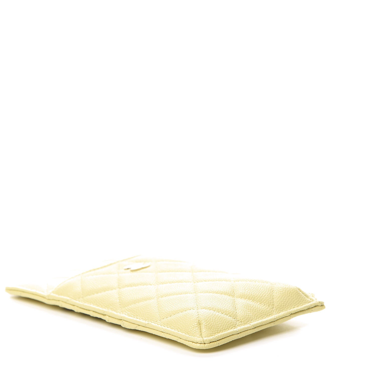 Chanel Iridescent Caviar Quilted Classic iPhone Pouch Yellow 4 of 8