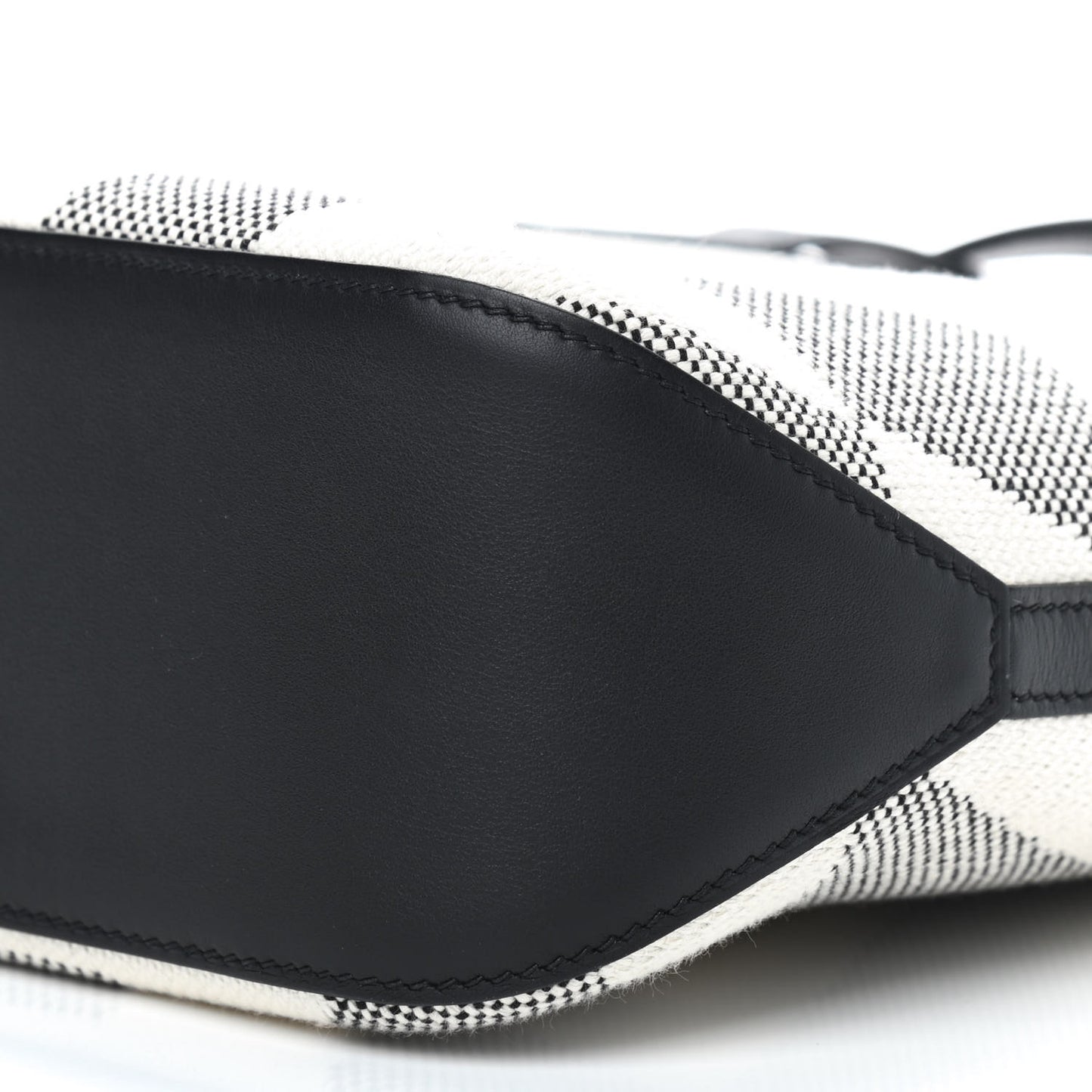 Swift H Canvas Cabas H En Biais 27 Black Ecru