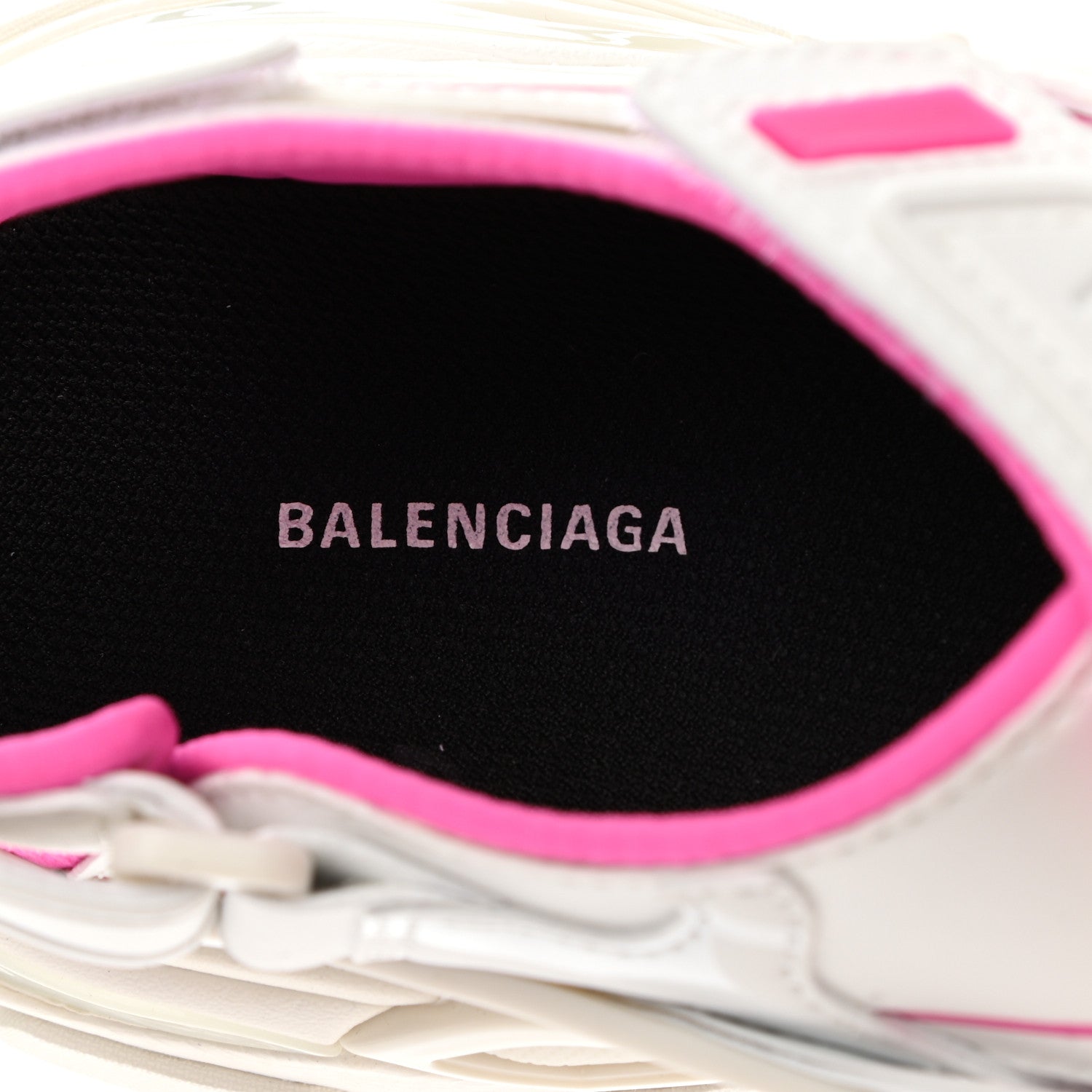 Balenciaga Rubber Neoprene Bi-Color Womens Track Sandals 36 White Fluo Pink 7 of 8