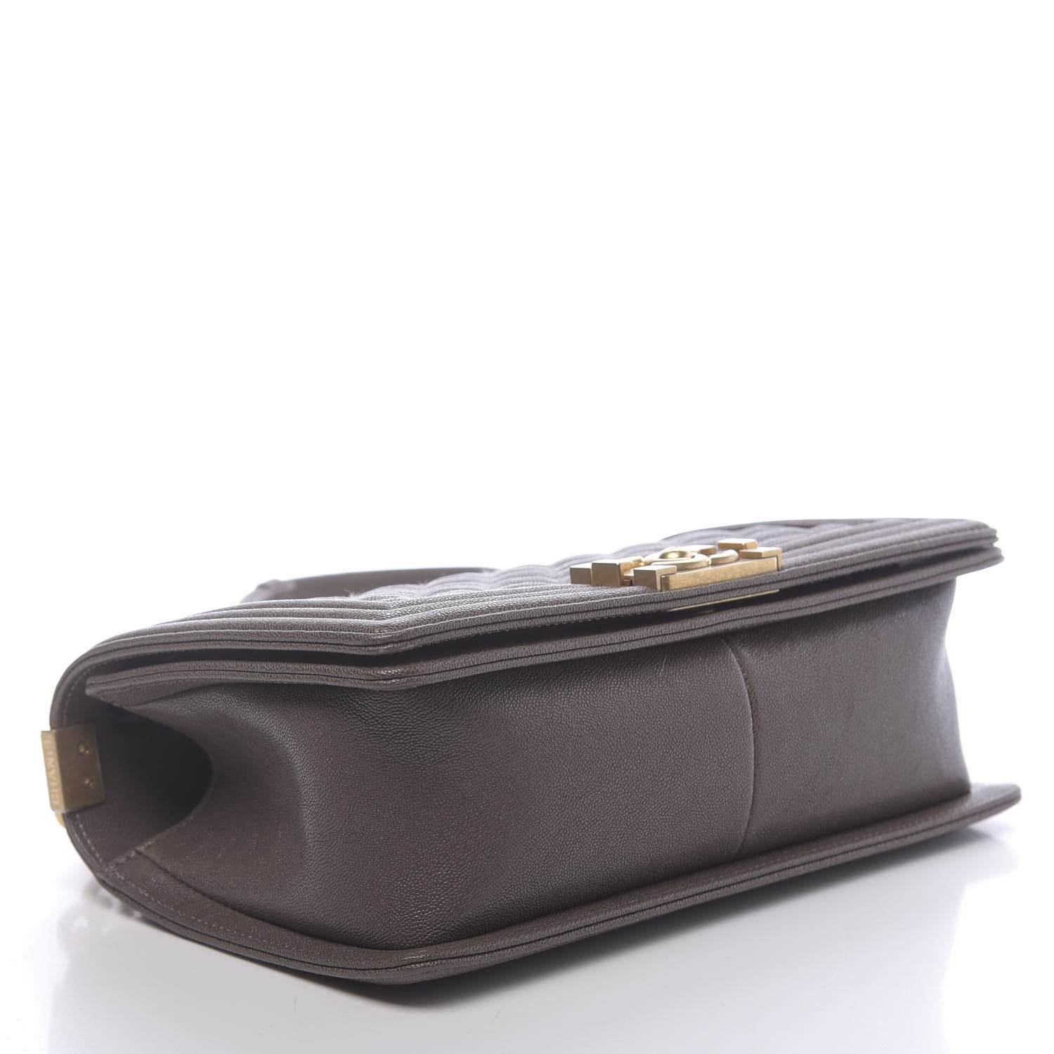 Chanel Caviar Quilted Medium Boy Flap Khaki 4 of 11