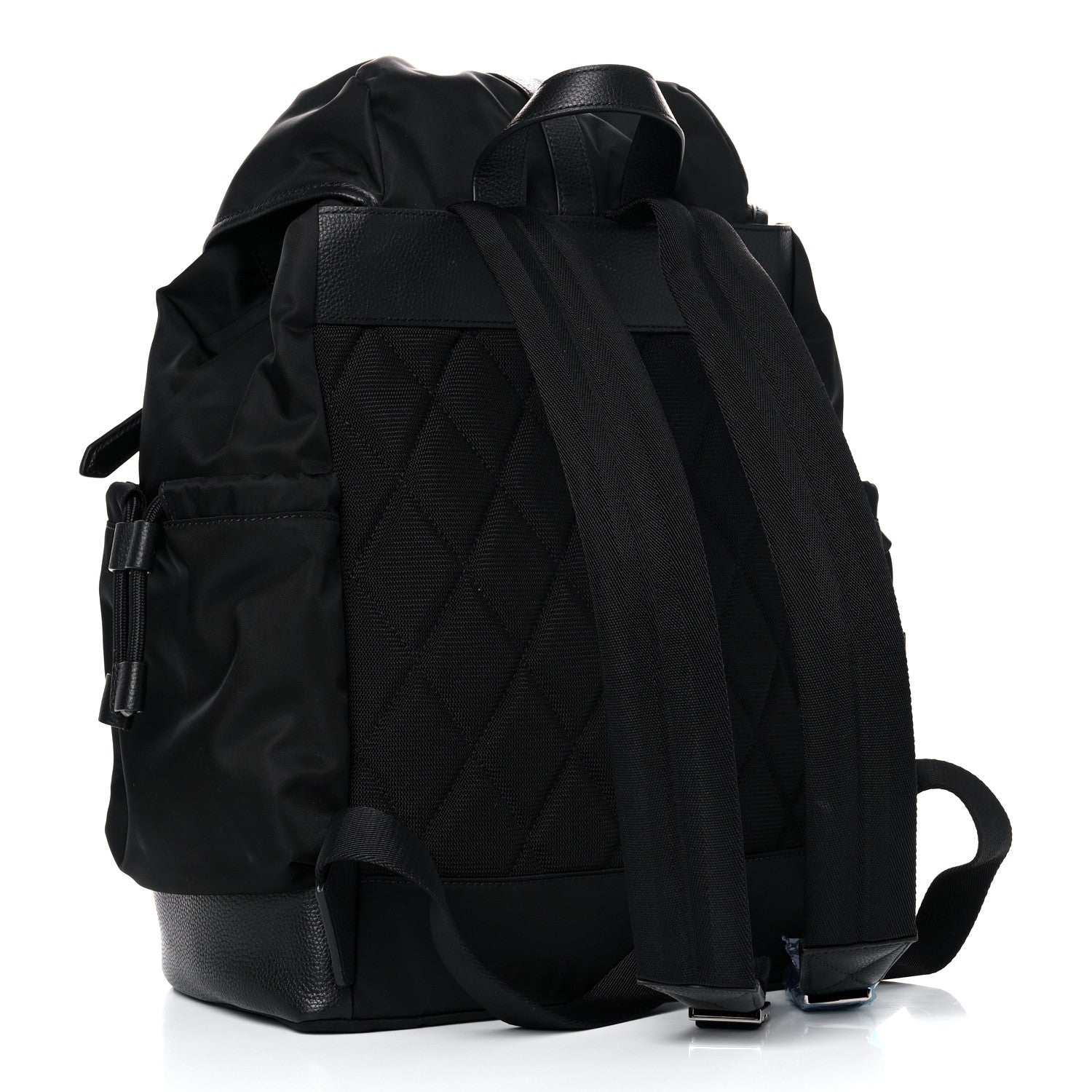 Burberry Nylon Grained Calfskin Watson Diaper Bag Black 3 of 14