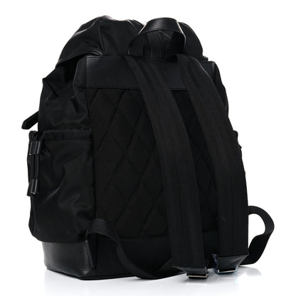 Burberry Nylon Grained Calfskin Watson Diaper Bag Black 3 of 14