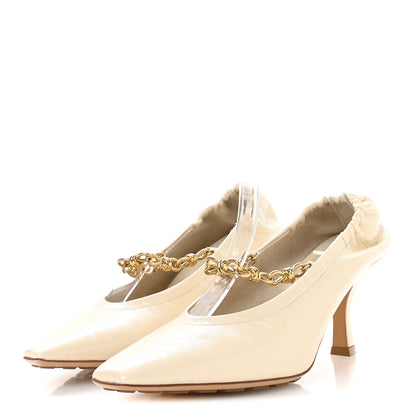 Bottega Veneta Crushed Nappa Melbourne Pumps 39 Sea Salt 4 of 8