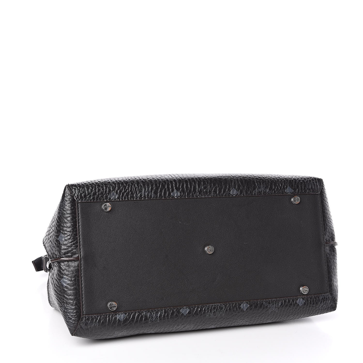 MCM Visetos Large Tote Black 4 of 15