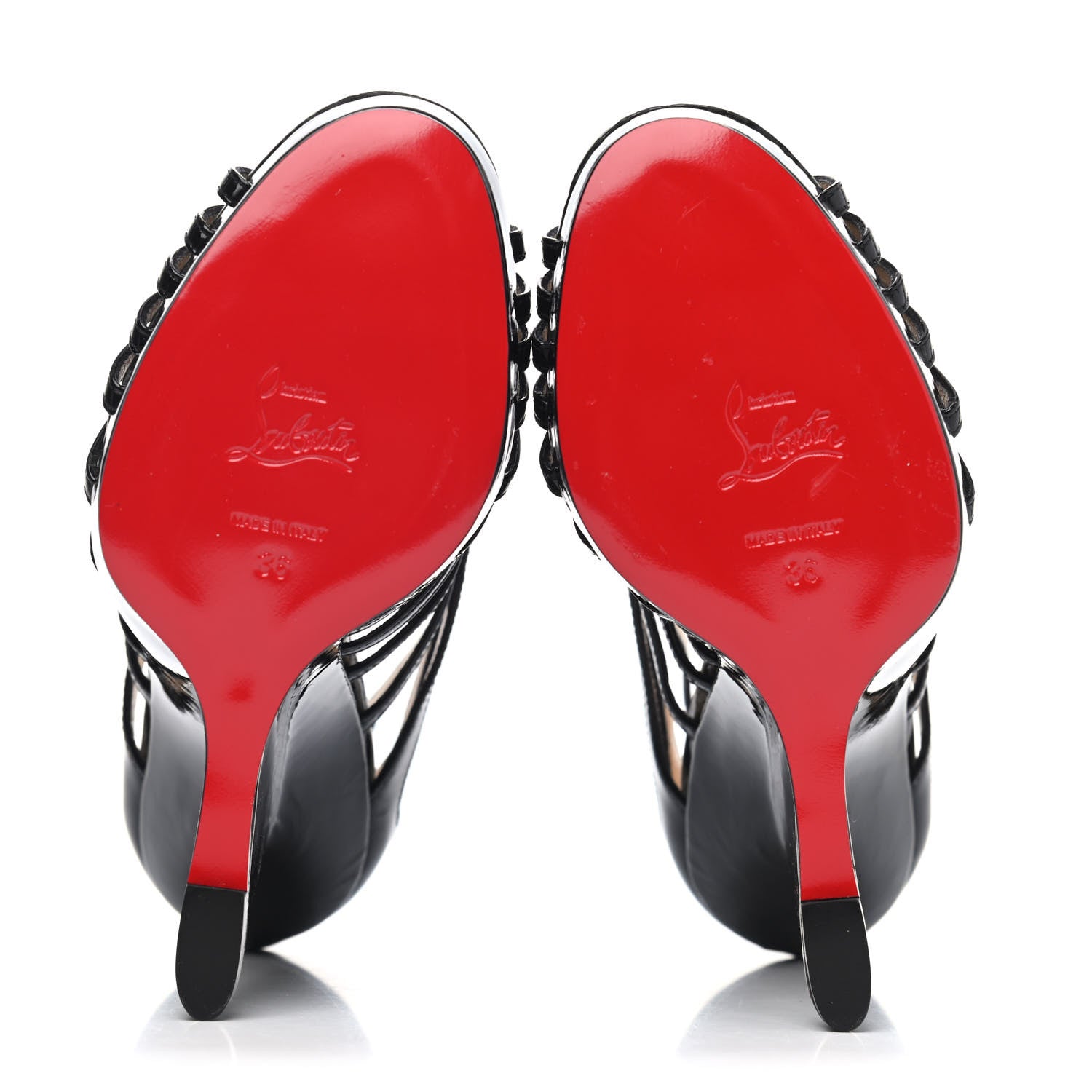 Christian Louboutin Patent Disqueen 120 Pumps 36 Black 4 of 4