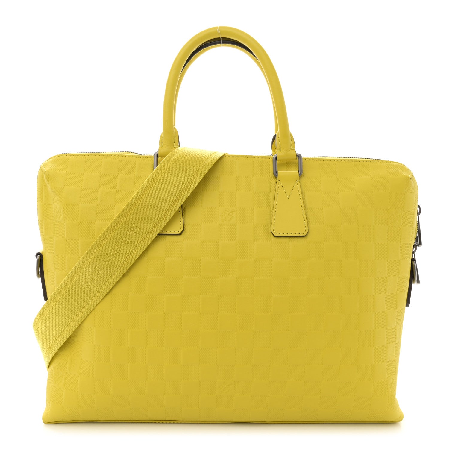 Louis Vuitton Damier Infini Porte-Documents Vert Acide 1 of 11