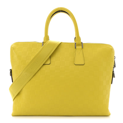 Louis Vuitton Damier Infini Porte-Documents Vert Acide 1 of 11