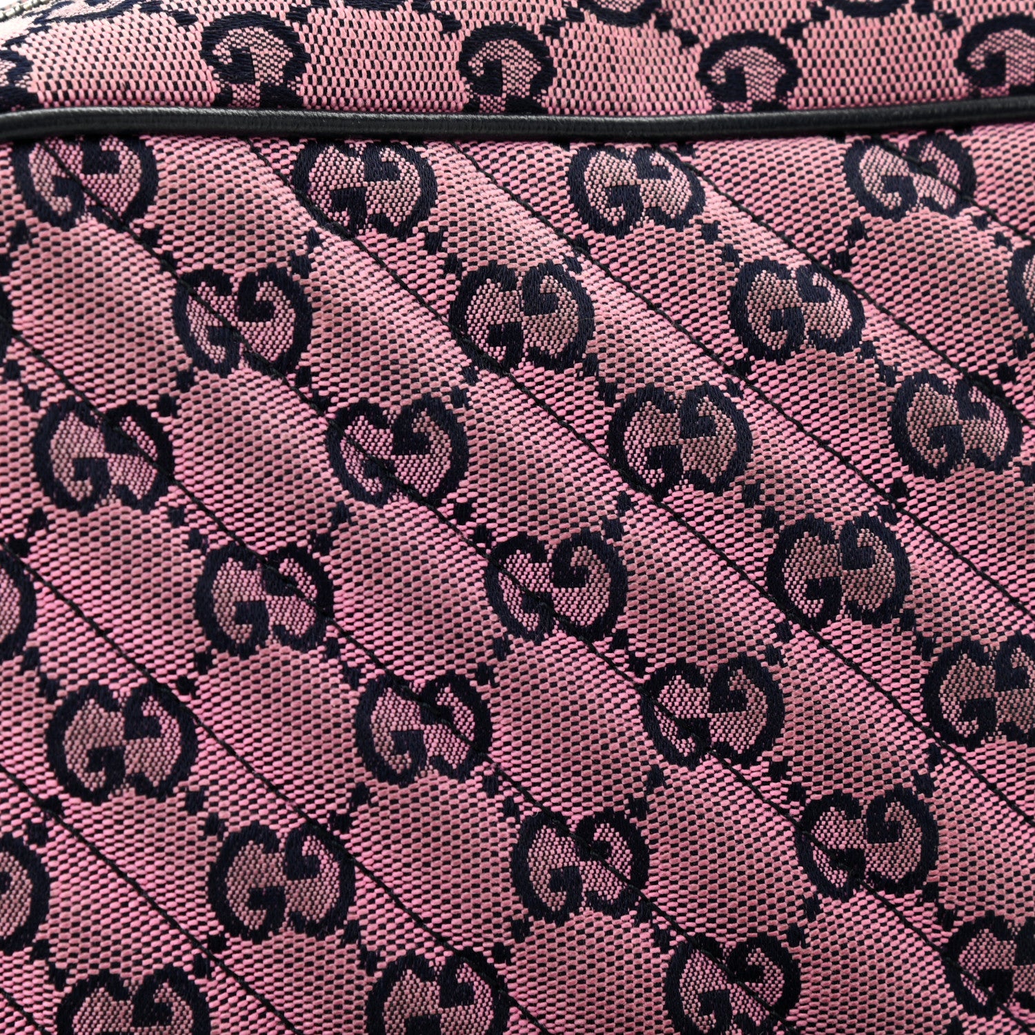 Gucci Monogram Multicolor Matelasse Diagonal Small GG Marmont Chain Shoulder Bag Pink Blue 11 of 11