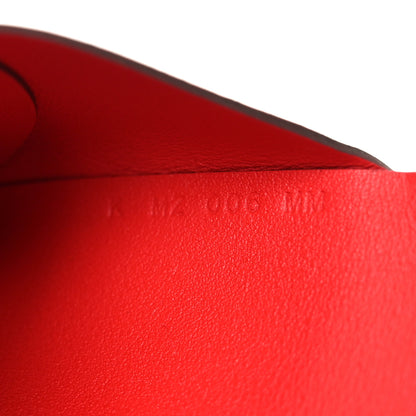Hermes Swift Teckel a Collier Calvi Duo Card Case Rouge De Coeur 8 of 9