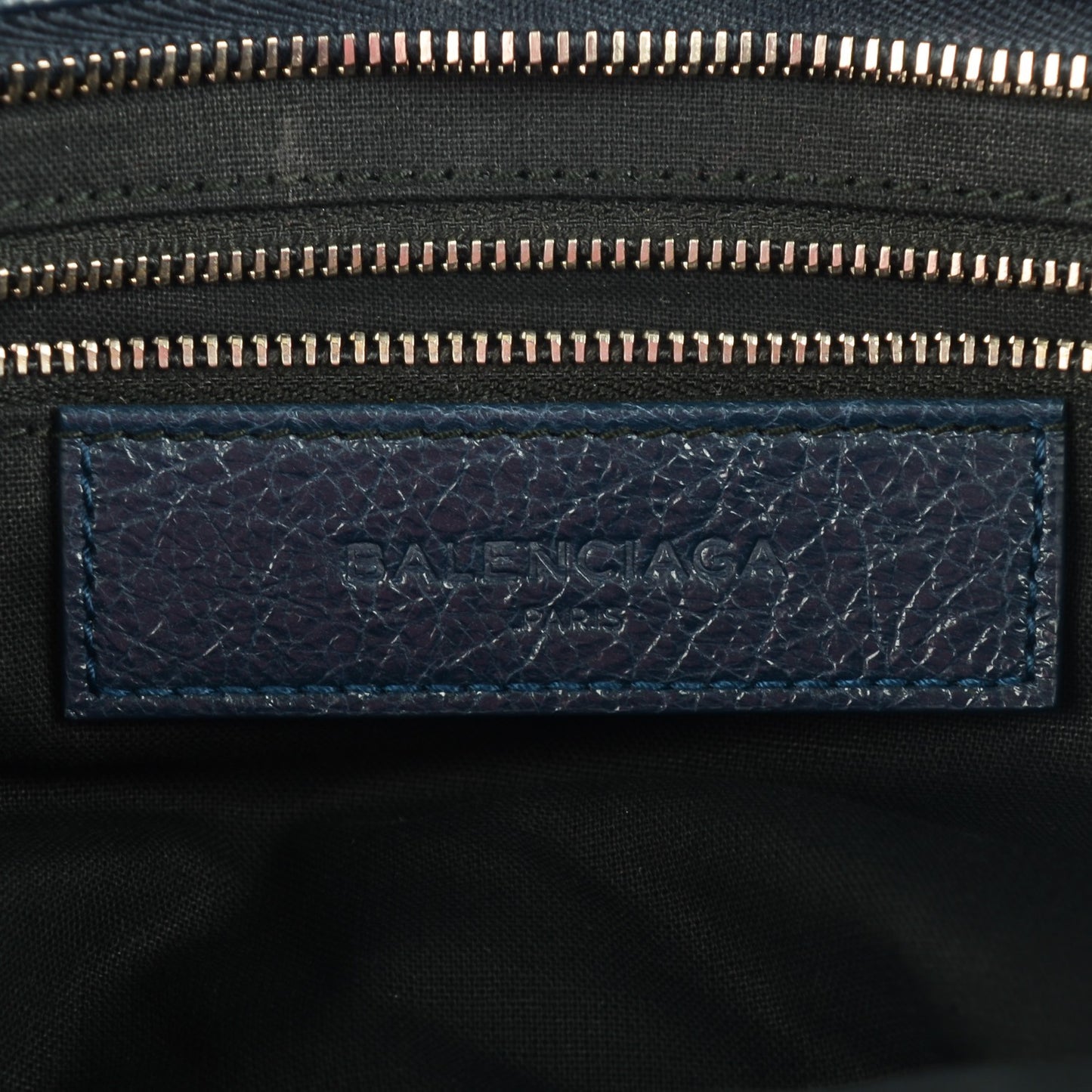 Agneau Giant 12 Silver Hardware City Bleu Obscur