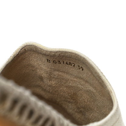 Chanel Denim CC Espadrille Mules 39 White Black 9 of 15