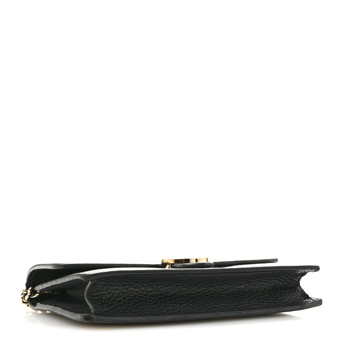 Gucci Dollar Calfskin Interlocking G Chain Wallet Black 4 of 15
