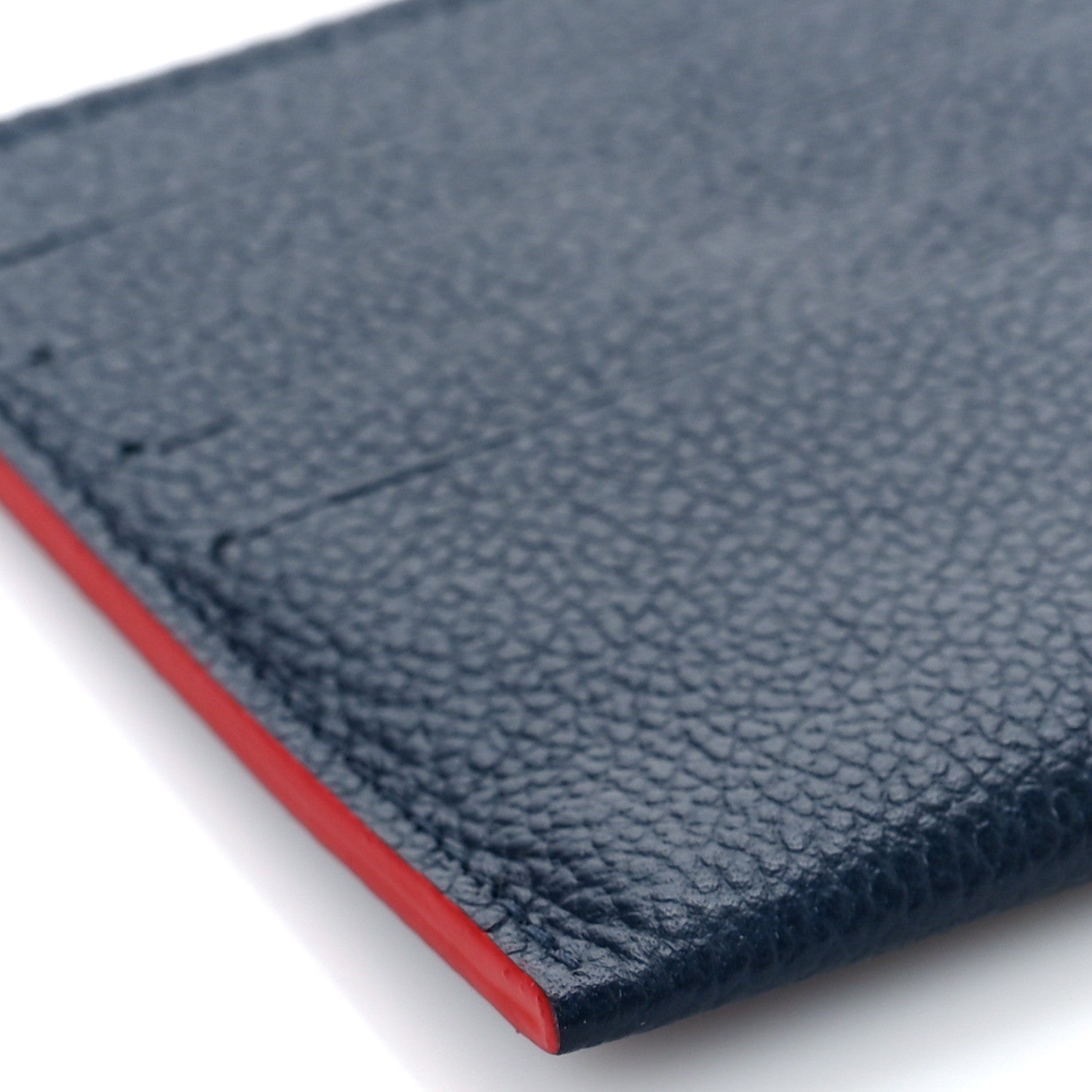 Louis Vuitton Calfskin Felicie Chain Wallet Card Holder Insert Marine Rouge 7 of 8