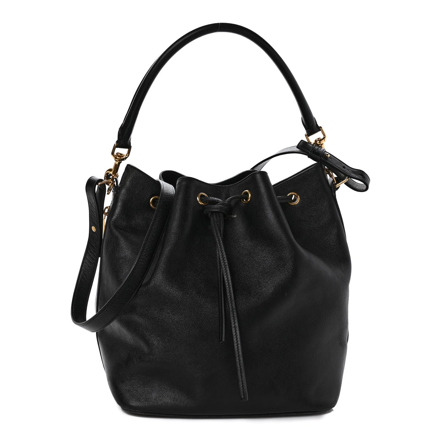Saint Laurent Calfskin Large Emmanuelle Bucket Bag Black 1 of 17