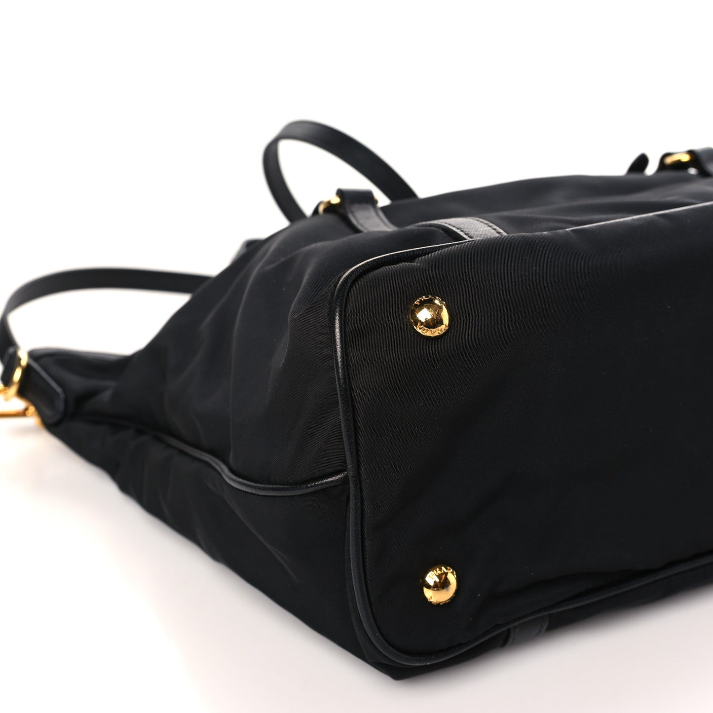 Tessuto Nylon Saffiano Tote Black