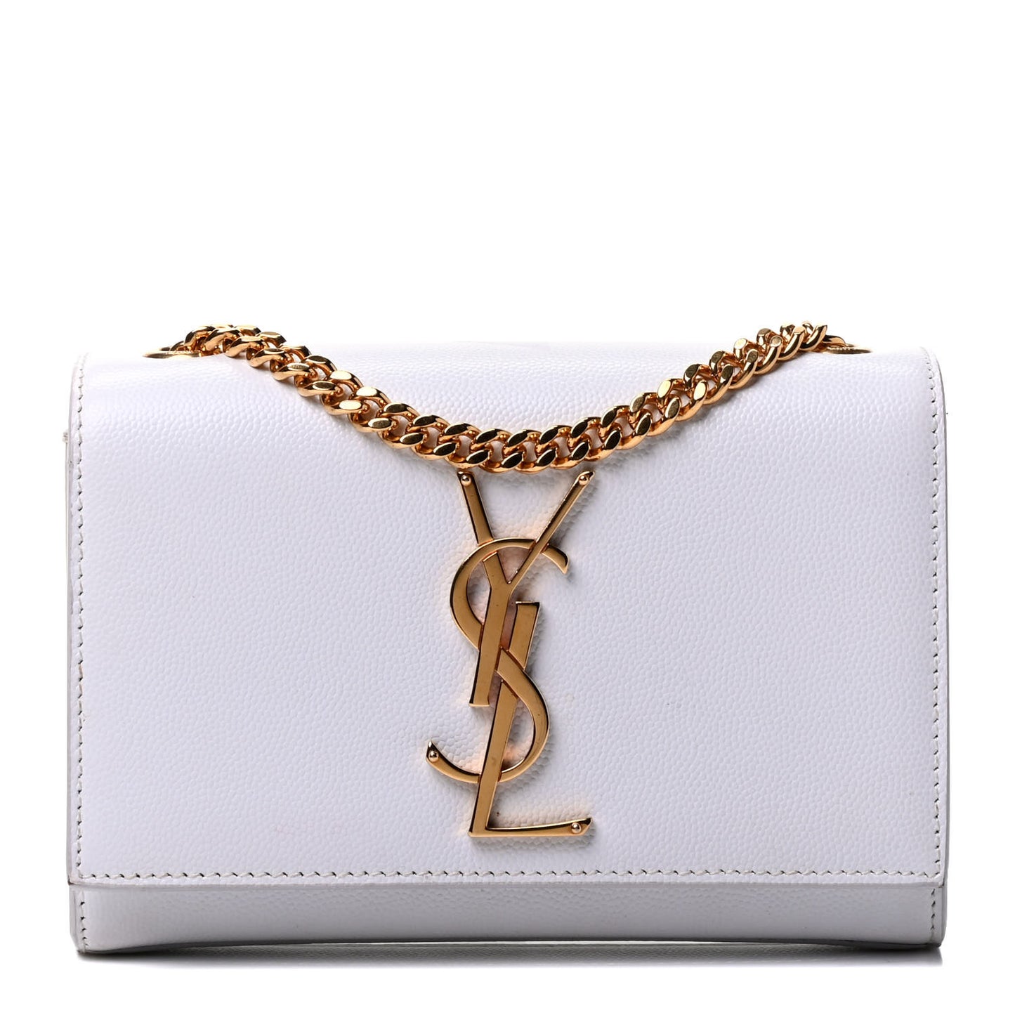 Grain De Poudre Small Monogram Kate Satchel Optical White
