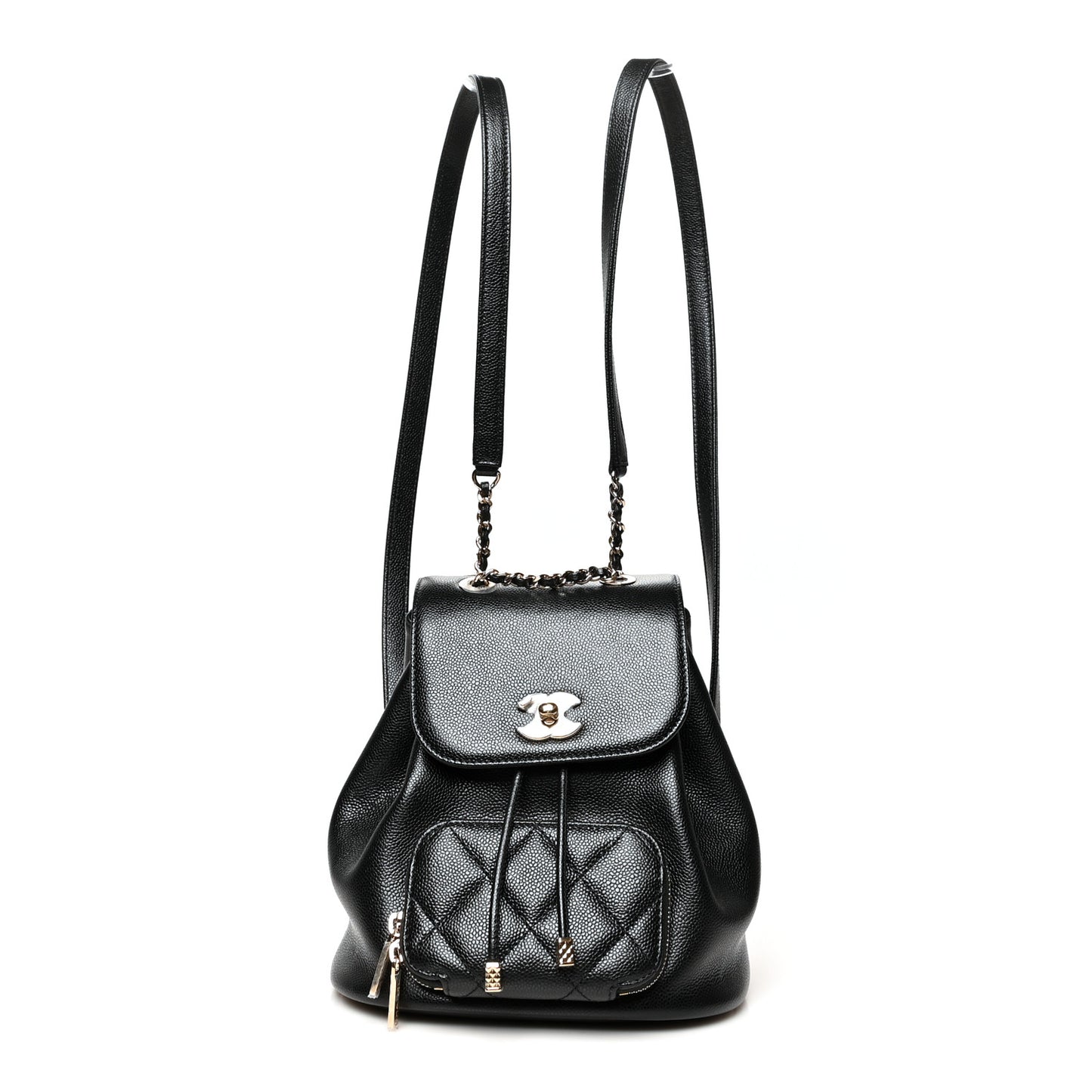 Caviar Quilted Mini Business Affinity Backpack Black
