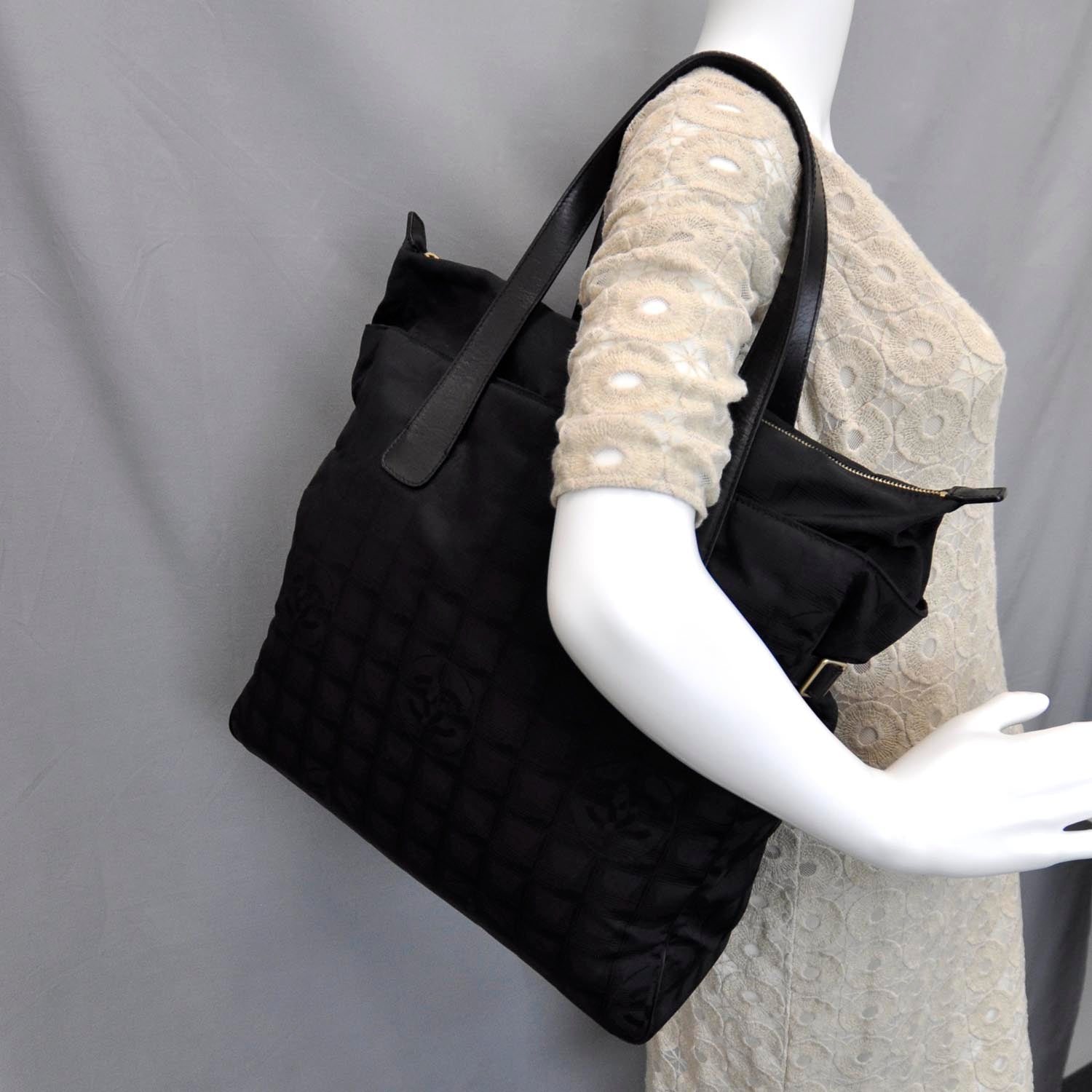 Chanel Nylon Travel Tote Black 2 of 11