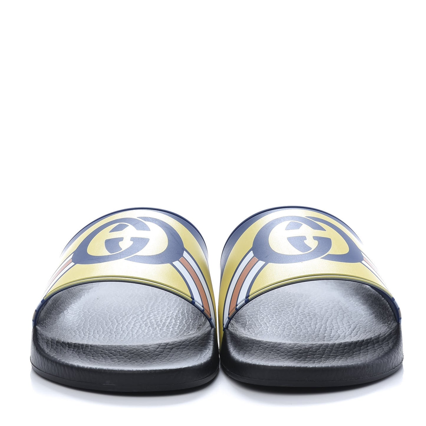 Rubber GG Rainbow Mens Pursuit Pool Slide Sandals 11 Electric Blue Multicolor