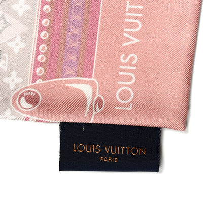Louis Vuitton Silk Monogram Poodle Animalle Bandeau Rose Pale 4 of 4