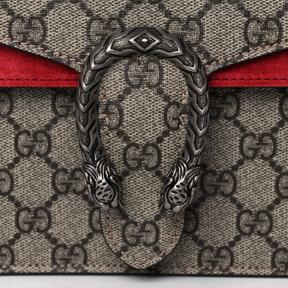 Gucci GG Supreme Monogram Mini Dionysus Shoulder Bag Hibiscus Red 8 of 10