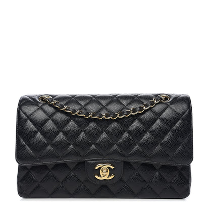 Chanel Caviar Quilted Medium Double Flap Black 1 of 10