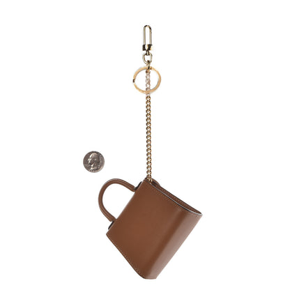 Delvaux Calfskin Mini Brillant Bag Charm Vegetal 2 of 4