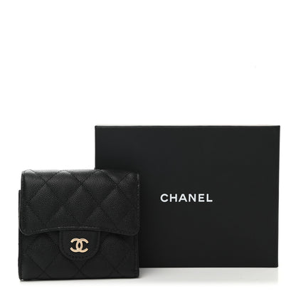Chanel Caviar Quilted Small Flap Wallet Black 8 of 8