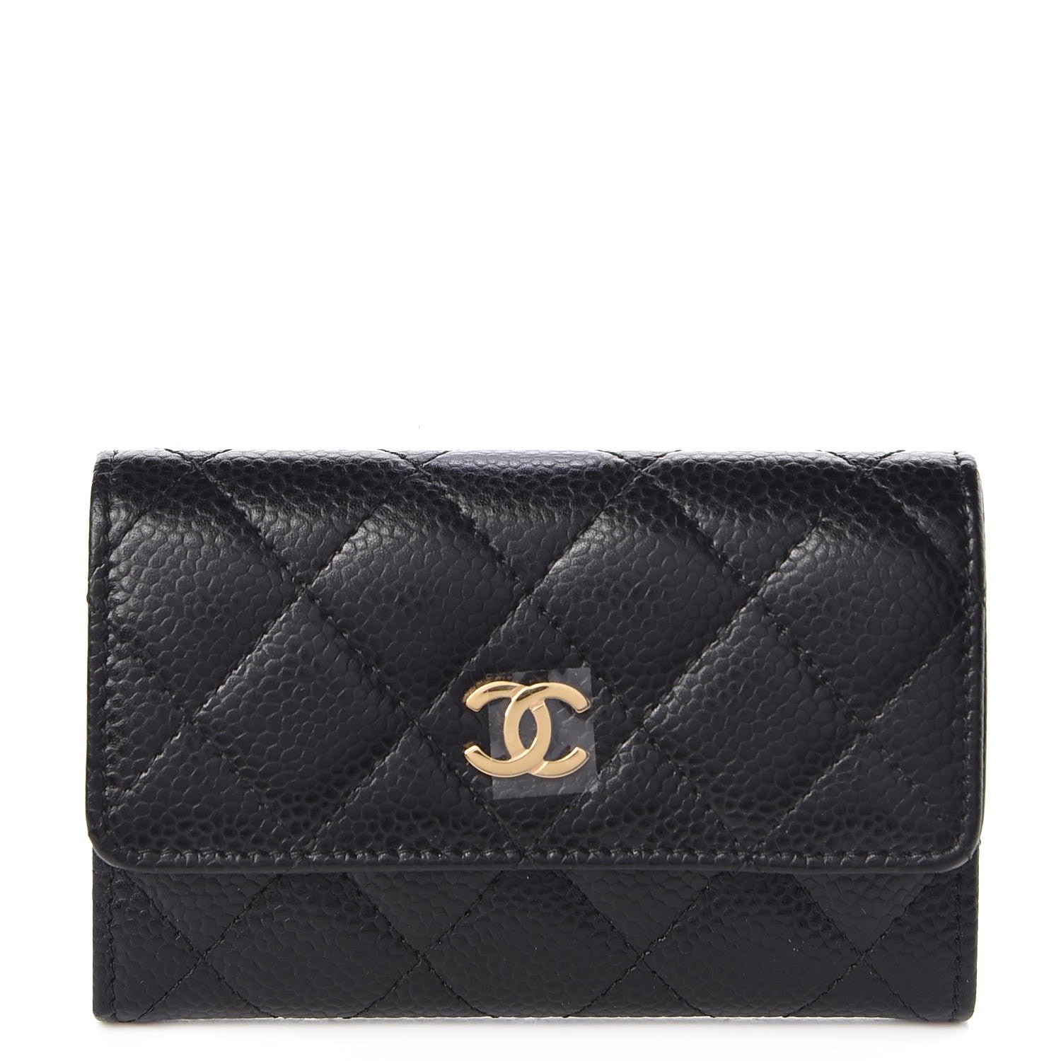 Chanel Caviar Quilted Flap Card Holder Black 1 of 9