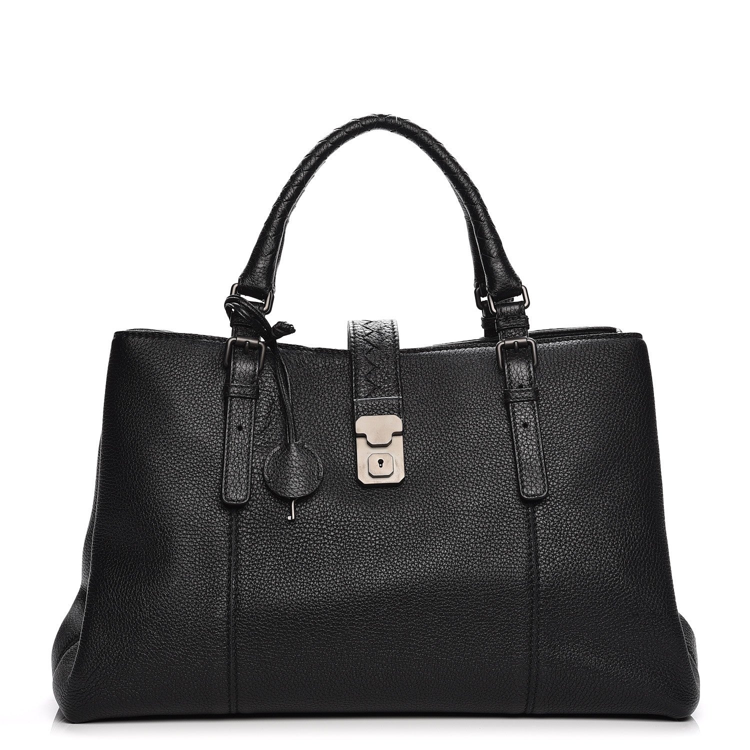 Bottega Veneta Cervo Medium Roma Tote Nero Black 1 of 8