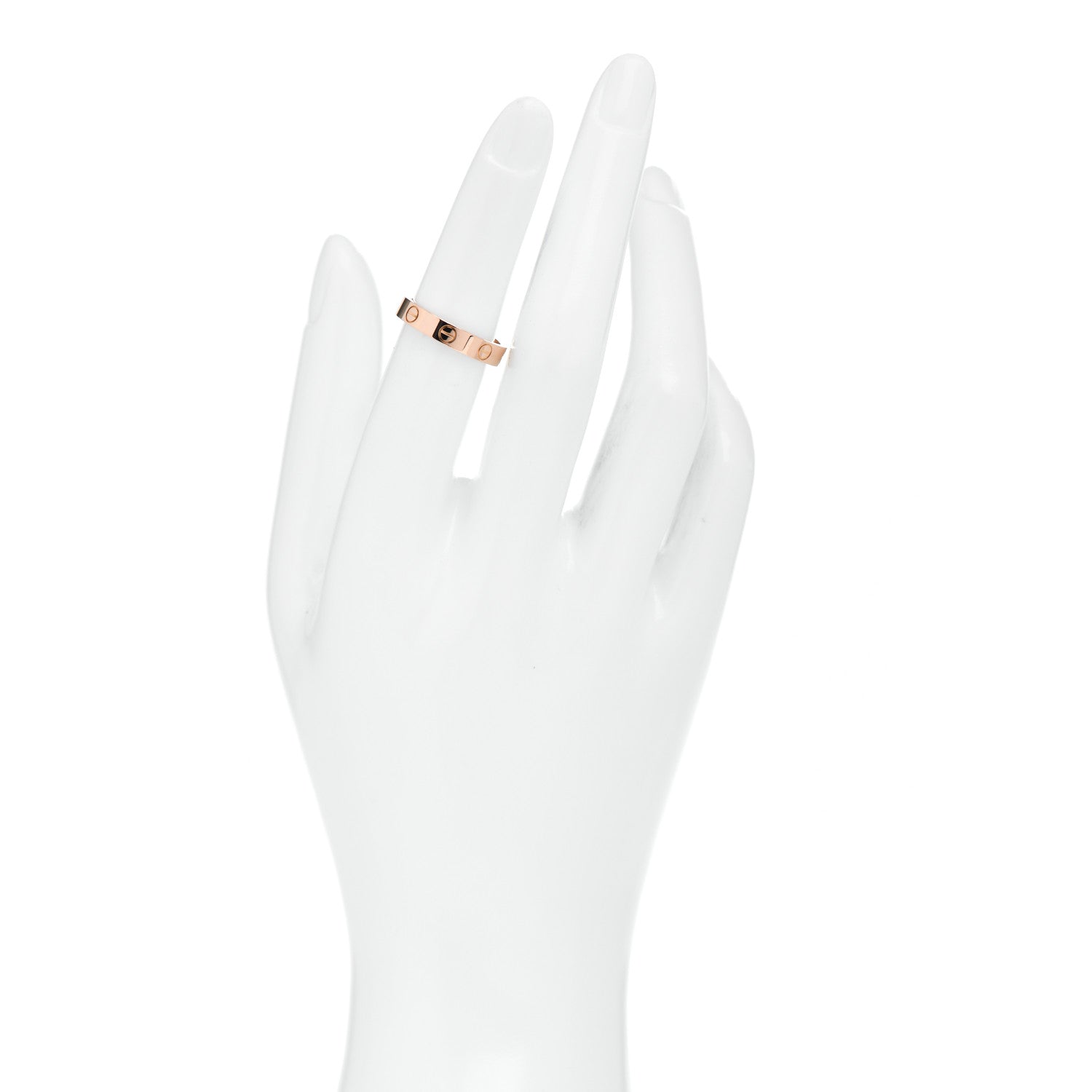 Cartier 18K Pink Gold 3.5mm LOVE Wedding Band Ring 51 5.75 2 of 4