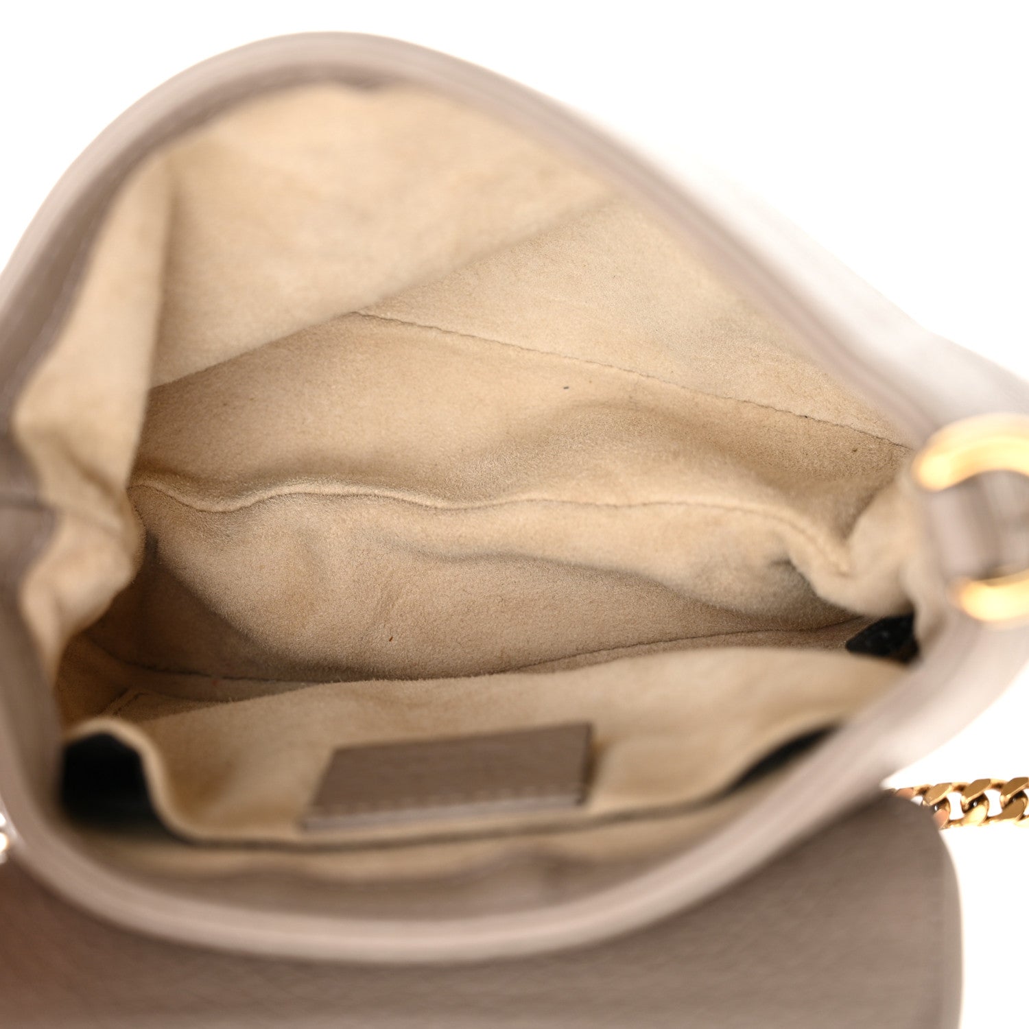 Gucci Pebbled Calfskin Small 1973 Chain Shoulder Bag Porcelain Rose 5 of 11