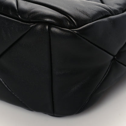 Prada Nappa Re-Nylon Triangle Quilted Patchwork System Shoulder Bag Black 8 of 8