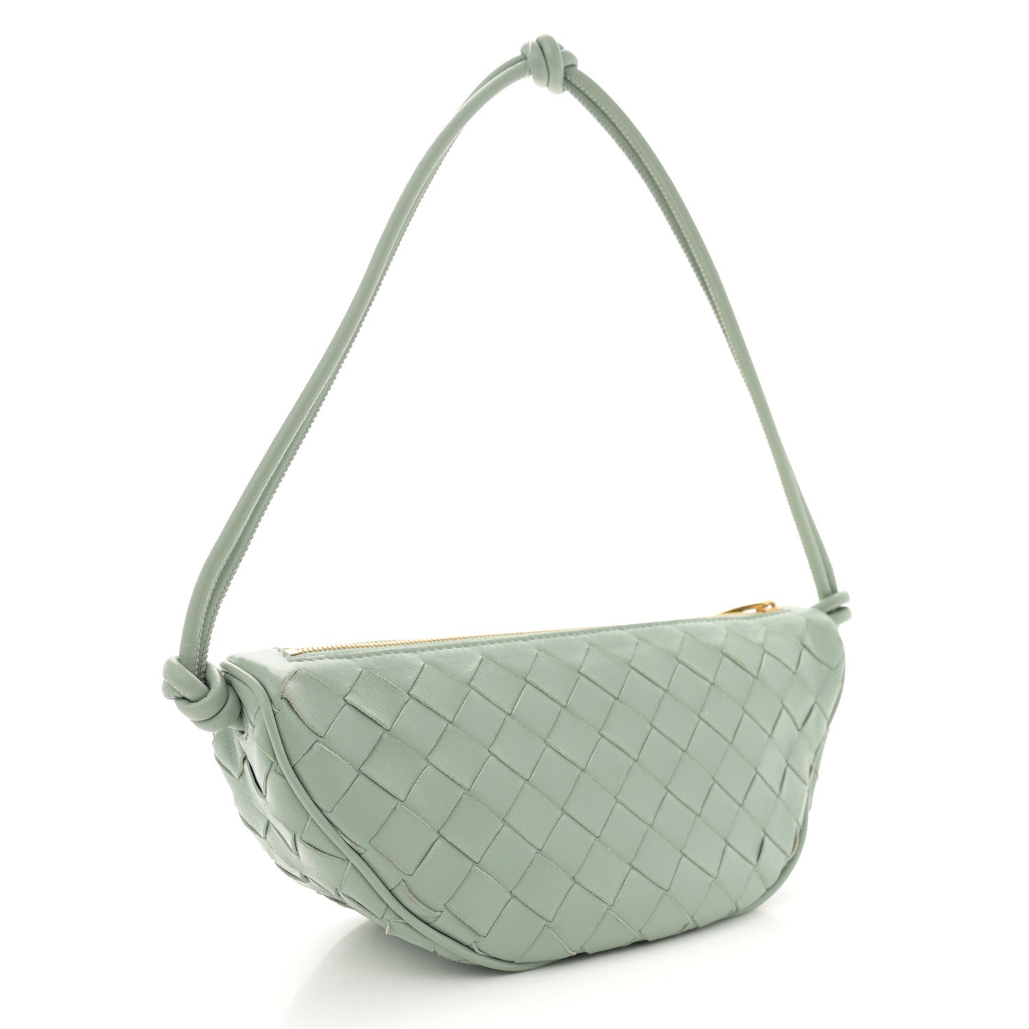 Bottega Veneta Nappa Intrecciato Half Moon Pouch On Strap Sauge 3 of 10