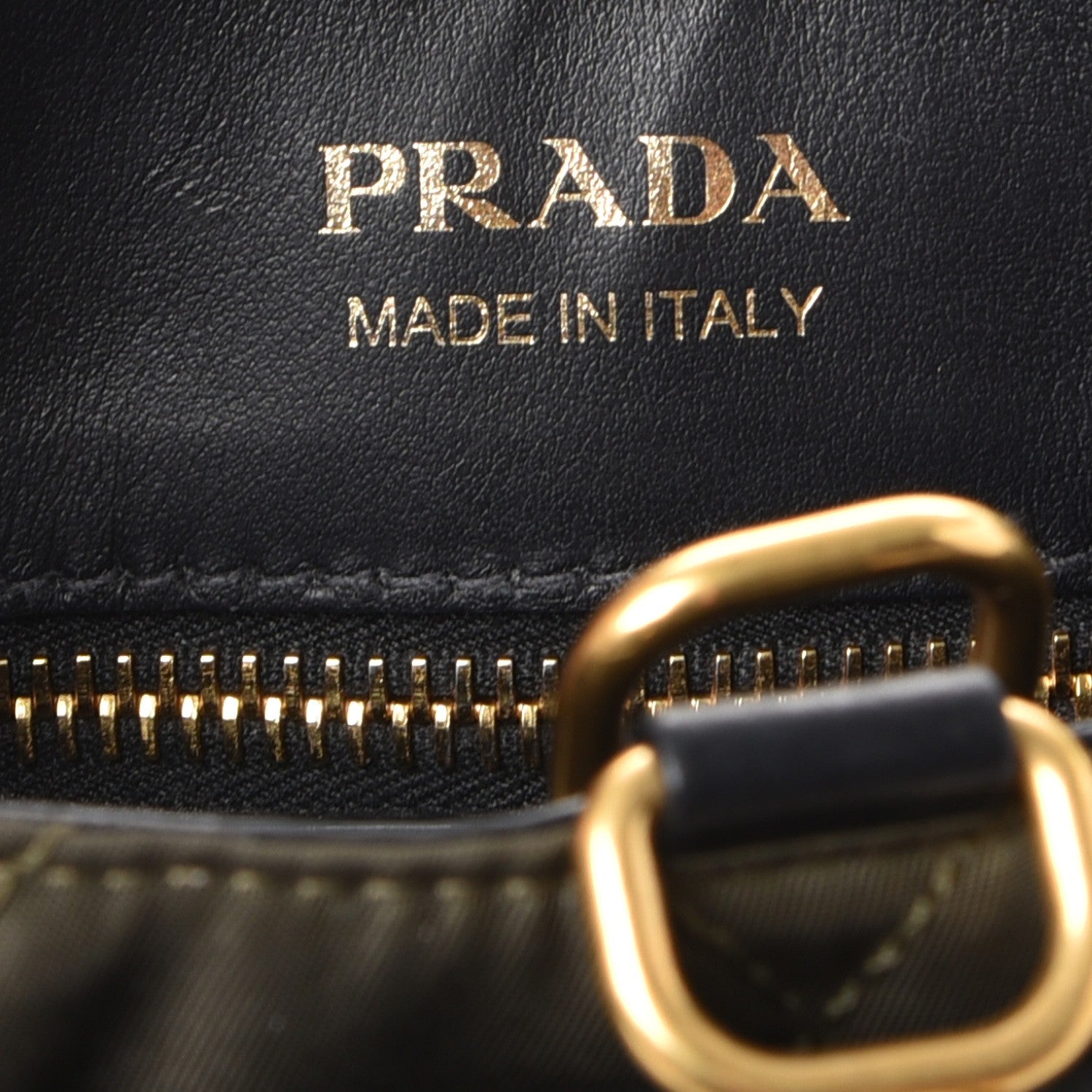 Prada Nylon Calf Quilted Corsaire Bag Militare Nero Black 6 of 7