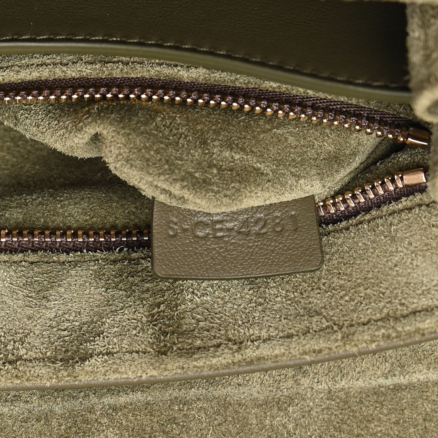 Celine Smooth Calfskin Teen 16 Crossbody Bag Army Green 8 of 12