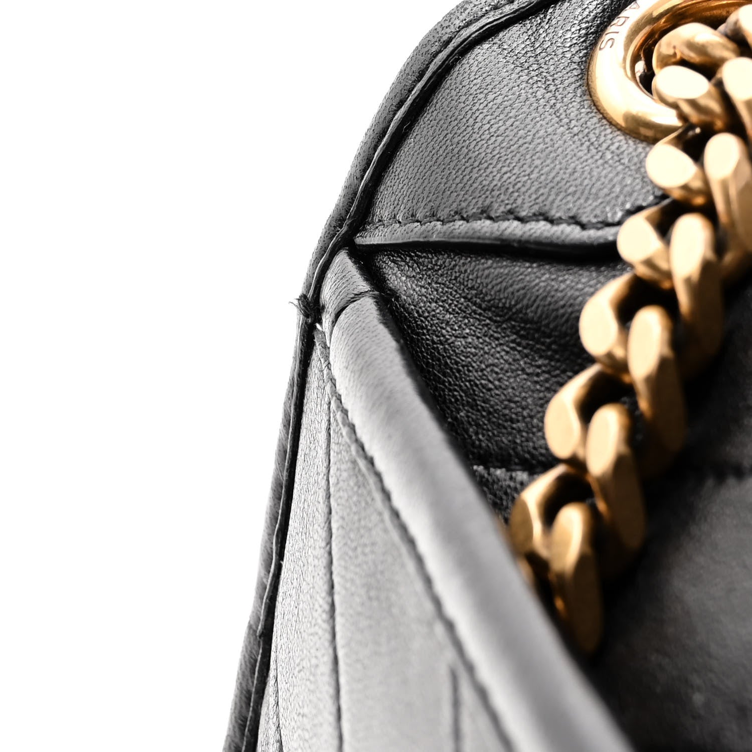 Saint Laurent Lambskin Matelasse Monogram Medium Niki Chain Satchel Black 11 of 11
