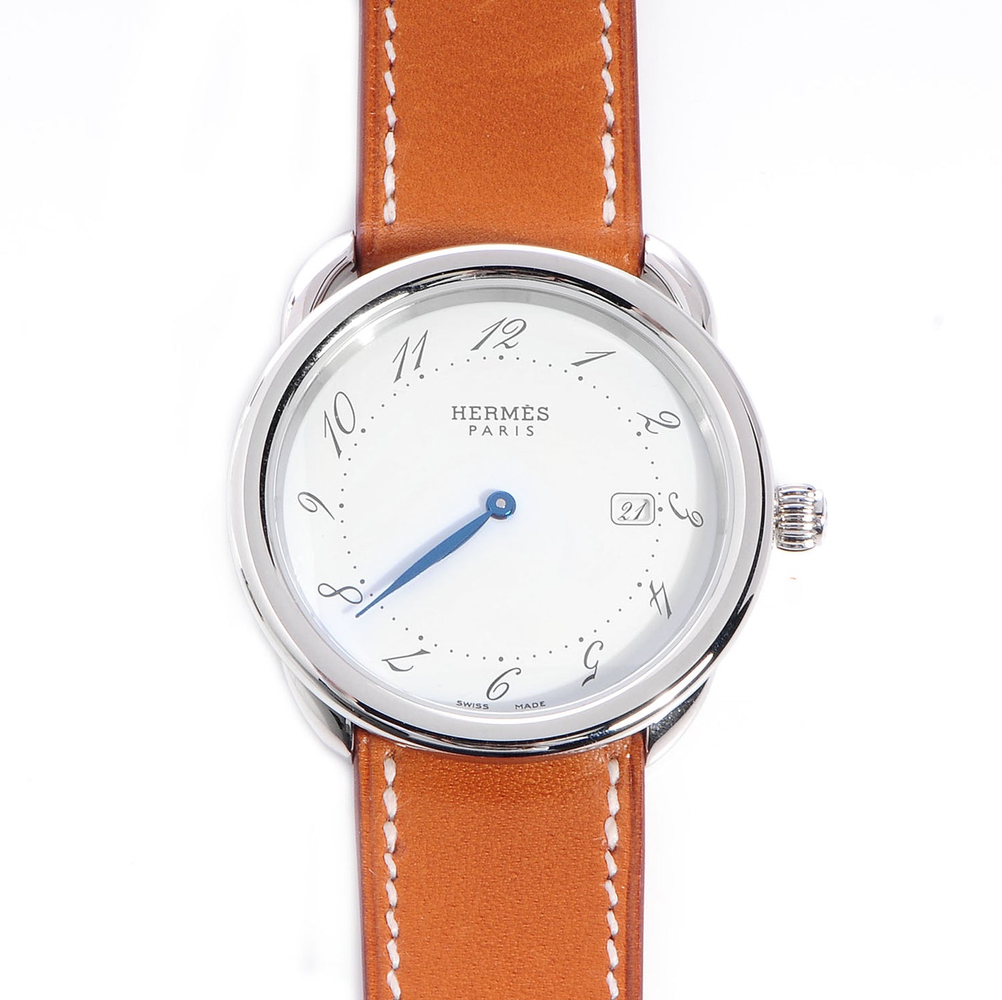 Stainless Steel Barenia 38mm Arceau Quartz Watch Fauve